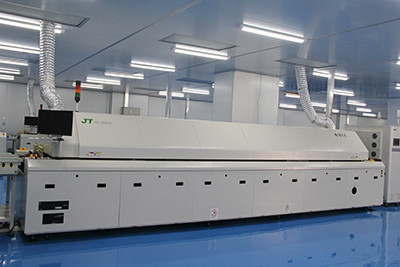 Ten temperature zone nitrogen reflow welding